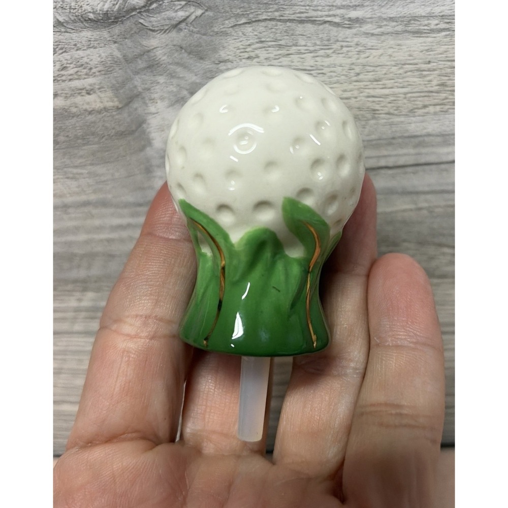 Nora Fleming Mini Hole In One Golf Ball Hand-Painted Platter Charm (C8)